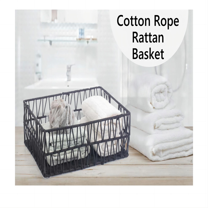 Cotton Rope Rattan Basket from mmcis china